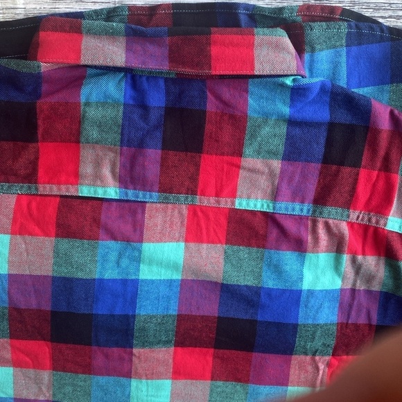 Columbia Men’s Cornell Woods Buffalo Checker Colorful Long Sleeve Shirt SZ XL - Picture 2 of 9